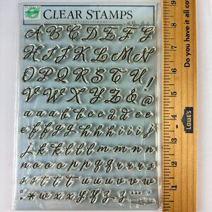 Clear Stamps Timeless Alphabet Upper & Lowercase Letters The Paper Studio